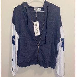 WILDFOX Bow Zip Hoodie